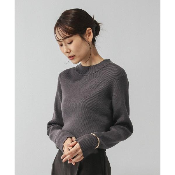 ニット セーター アンチピリングなめらかリブハイネックプルオーバー/499708 レディース