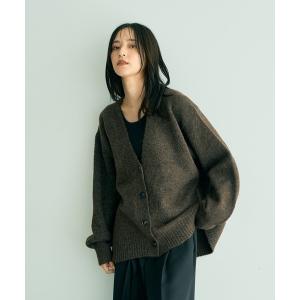 カーディガン ミドル丈Vネックカーディガン レディース