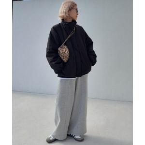 ブルゾン アウター スタンドネックワッシャー中綿ブルゾン レディース