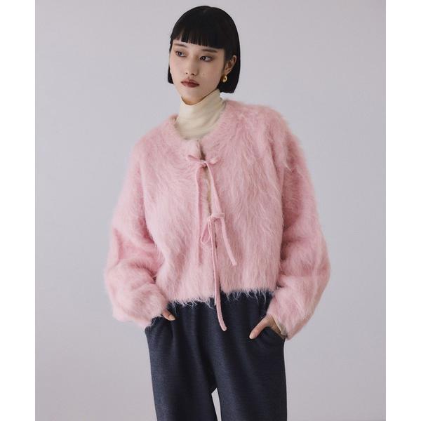 カーディガン アルパカフラッフィーカーディガン レディース