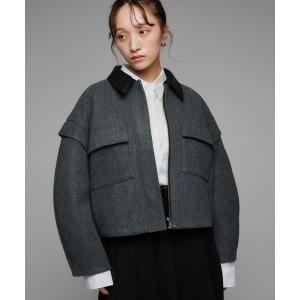 ジャケット ノーカラージャケット 「2WAY」カラージャケット/ノーカラーショートジャケット レディース