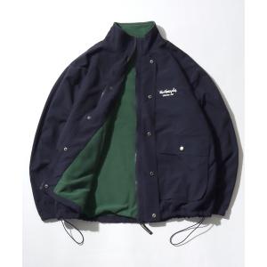 ブルゾン アウター 2025AW Mark Gonzales/マークゴンザレス ナイロン 裏フリース ワンポイント刺繍 スタンドブルゾン メンズ レデ