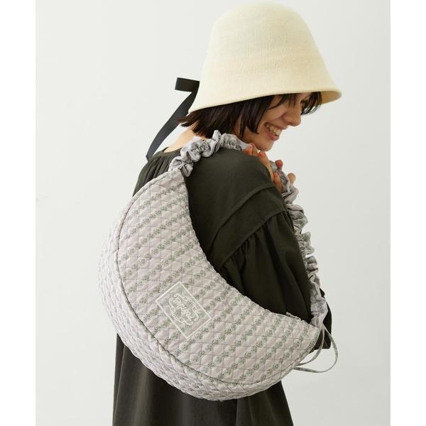 ショルダーバッグ バッグ STRIPED FLOWER QUILTED SHOULDER BAG レ...