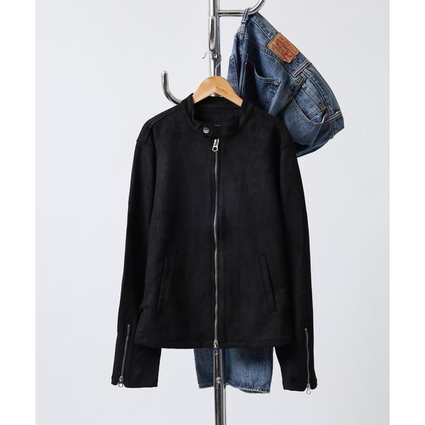 革ジャン ライダース ポリスウェードシングルライダース 合成皮革 unisex メンズ レディース