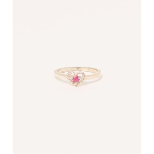 指輪 リング シルバー925ルビーハートリング レディース