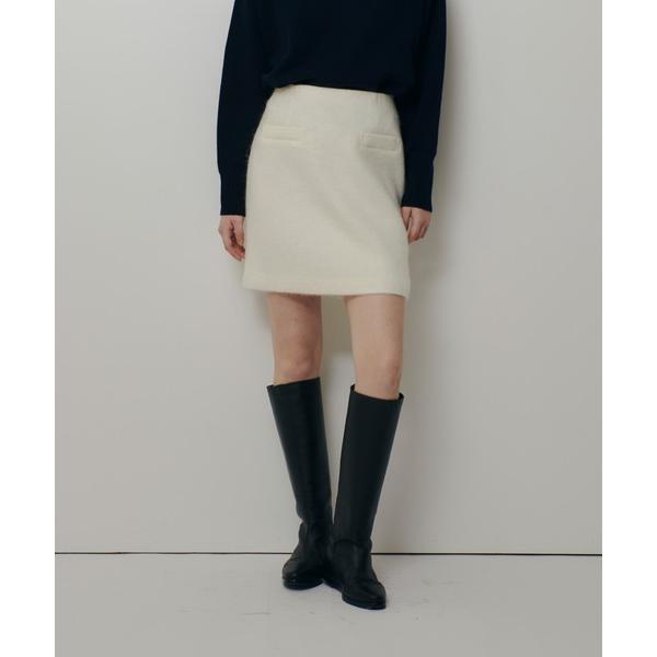 スカート モヘヤシャギーミニスカート