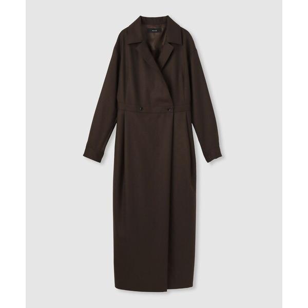 ワンピース ウールポリカシュクール風ワンピース