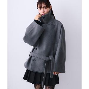 ELFRANK ピーコート pコート 「2025AW」「ウール70％」ビッグカラー