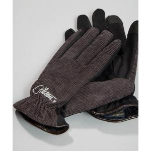 手袋 「 PENDLETON / ペンドルトン 」コーデュロイロゴ刺繍手袋 メンズ レディース