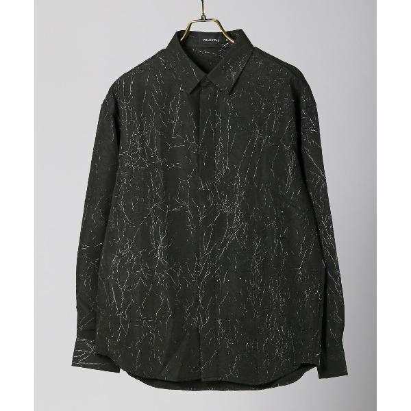 シャツ クラック柄クリンクルシャツ メンズ レディース