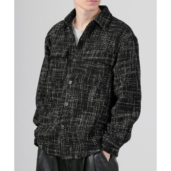 コート ジャケット ツイードシャツジャケット メンズ レディース