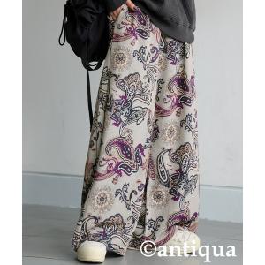 パンツ ペイズリー柄 パンツ レディース