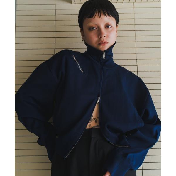 ニット セーター High Neck Zip Knit レディース