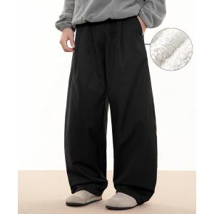 パンツ ODR  ウォームボア バレルレッグ ワンタック ワイド スラックス メンズ レディース