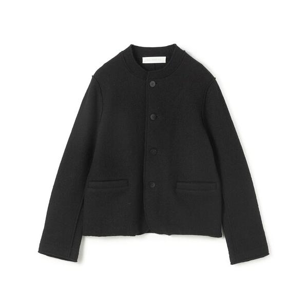 ブルゾン アウター ボイルドウール バンドカラージャケット レディース
