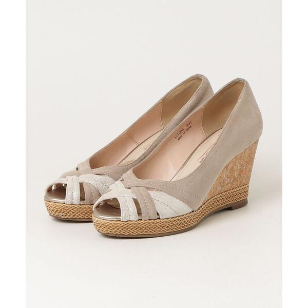 「coca（ANDEX shoes product）」 ヒールサンダル 23.5cm ベージュ レデ...