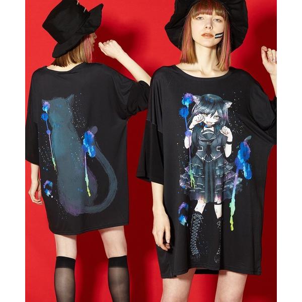 「ankoROCK」 半袖Tシャツ ONE SIZE ブラック メンズ