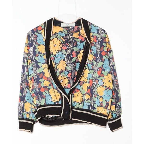 「LILY BROWN」 カーディガン FREE ブルー レディース