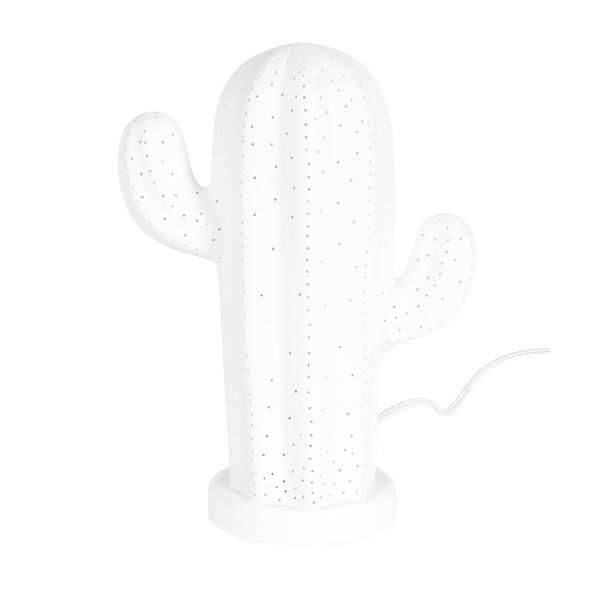 照明 PORCELAIN CACTUS LIGHT MAT WHITE/卓上ランプ カクタス