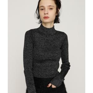 ニット セーター GLITTER COMPACT TOPS グリッター コンパクト トップス 秋服 冬服 レディース