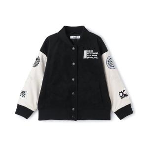 ブルゾン アウター 袖ワッペン配色中わたブルゾン キッズ 子供服 女の子