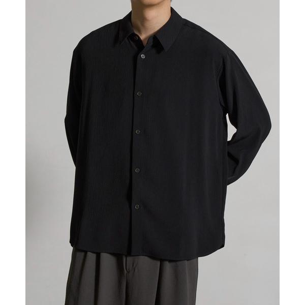 シャツ 「CITY TOKYO/シティートーキョー」Striped crepe リラックスシャツ メ...