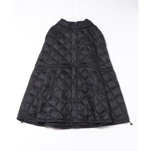 ダウンコート ダウンジャケット TAION　ダウンケープコート「手洗い可能」 レディース