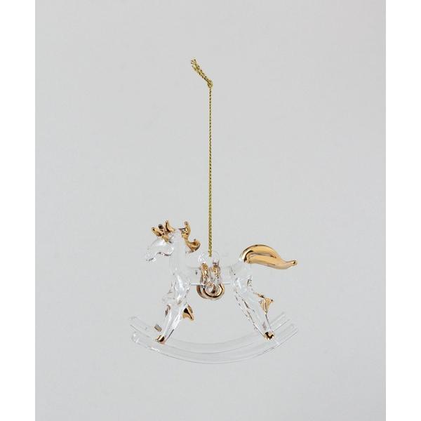 インテリア 「X&apos;mas ITEM」GLASS ORNAMENT ROCKING HOUSE