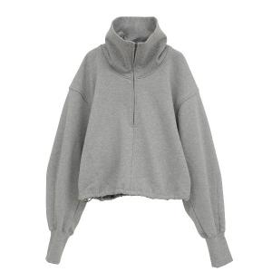 tシャツ CLANE/クラネ/HALF ZIP SHORT TOPS レディース