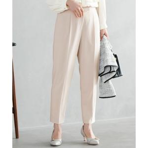 パンツ セレモニーダブルクロス テーパードパンツ レディース