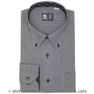 フォーマル シャツ 「HELLO KITTY×TOKYO SHIRTS」形態安定ノンアイロン ボタンダウン 長袖ビジネスワイシャツ メンズ