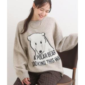 ニット セーター 「旭山動物園応援商品」ゆるアニマル ふわふわジャカードニット レディース