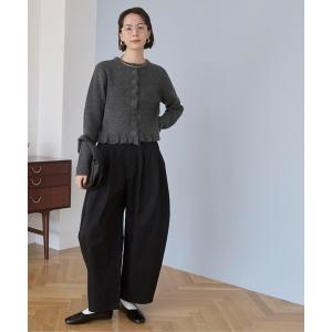 チノパン ミリタリーツイルサイドタックコクーンパンツ レディース