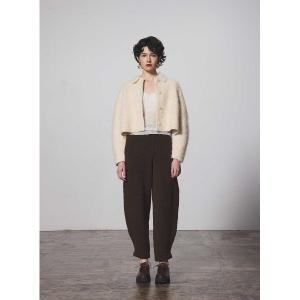 パンツ ニットバレルレッグパンツ レディース