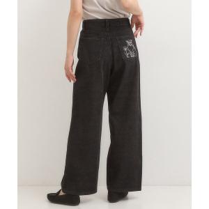 ジーンズ デニム デニムパンツ 「旭山動物園応援商品」ポケット刺繍デニム レディース