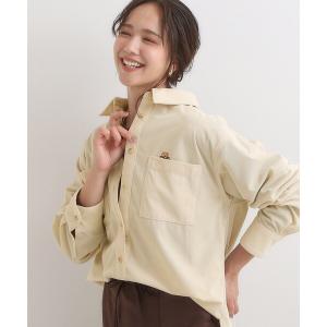 ブラウス シャツ 「旭山動物園応援商品」ワンポイント刺繍 コーデュロイシャツ レディース