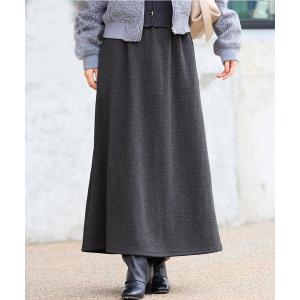 ロング スカート 「DAILY WARM」裏シャギーフレアスカート