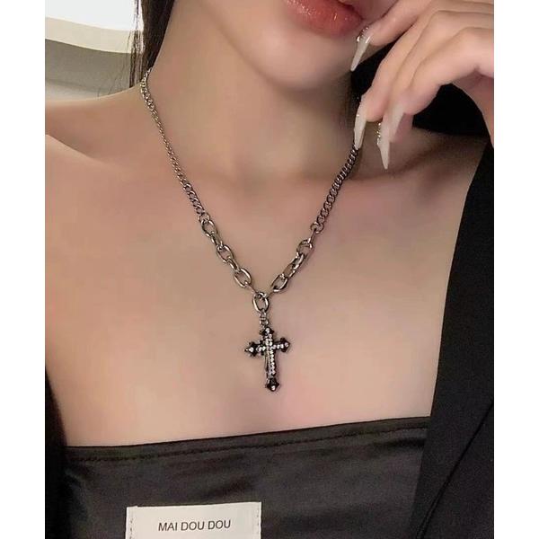 ネックレス 「Bz」ボリュームクロスネックレス(RZ) メンズ レディース