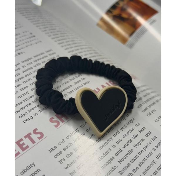 ヘアゴム 「Bz」モノトーンハートヘアゴム(RZ)