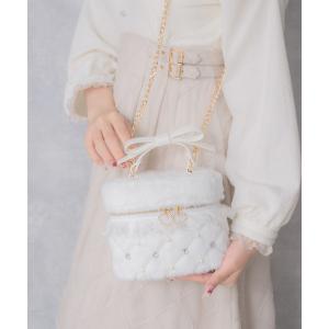 ショルダーバッグ バッグ ファーキルトバニティーバック レディース