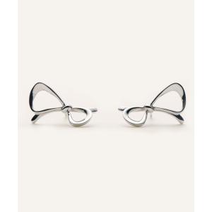 ピアス シルバー リボンピアス レディース