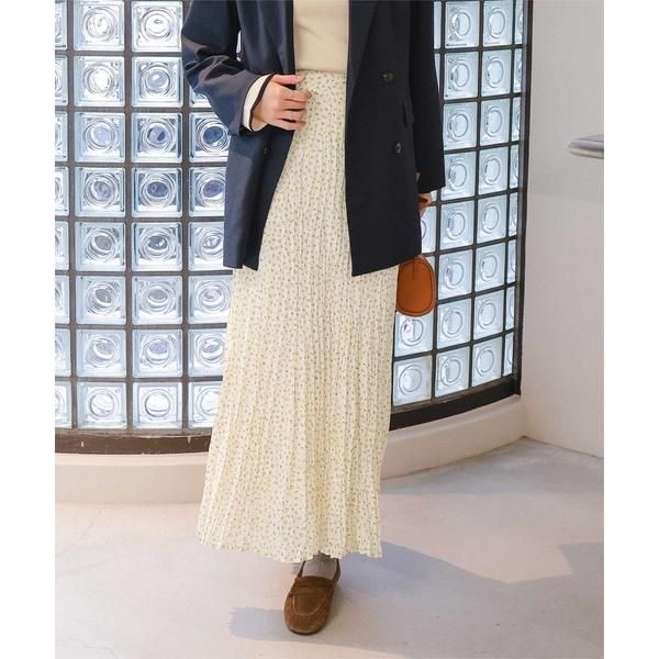 スカート ワッシャープリントスカート