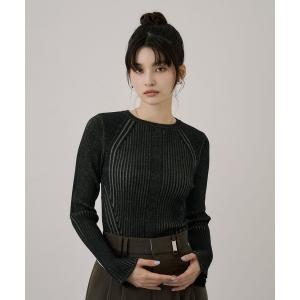 ニット セーター スリムリブラインニット｜ウォッシャブル/オフィスカジュアル/ニット/細見え/冬服 レディース