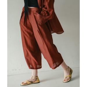 ワイドパンツ パンツ 「WHYTO. / ホワイト」シアーボリュームトラウザー レディース