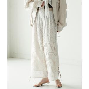 パンツ 「WHYTO. / ホワイト」レースコンビパンツ レディース
