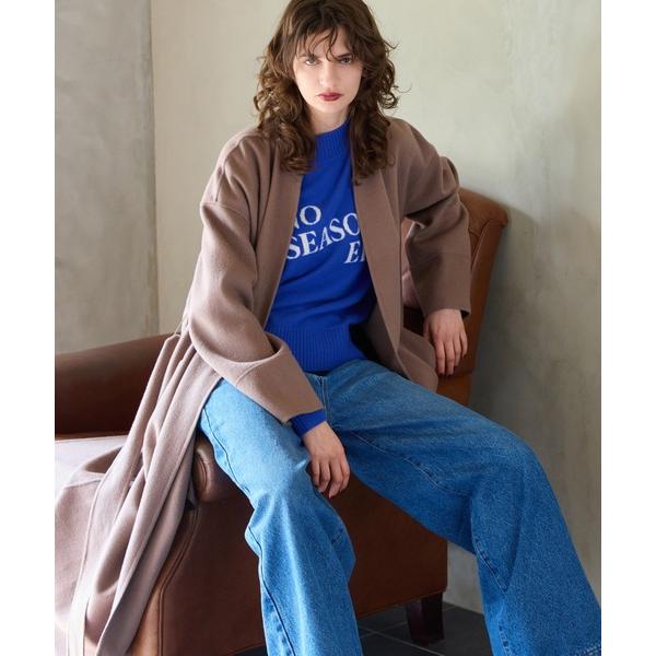 コート アウター 卒業式 「カシミヤブレンド」リバーロングコート レディース