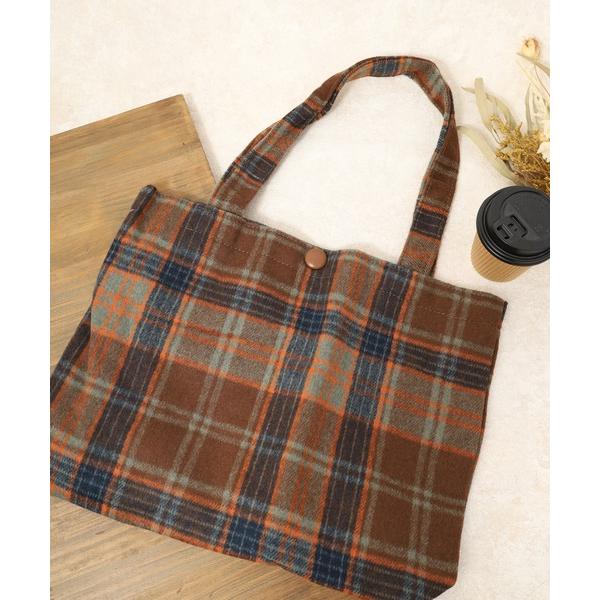 トートバッグ タータンチェック柄  トートバッグ メンズ レディース