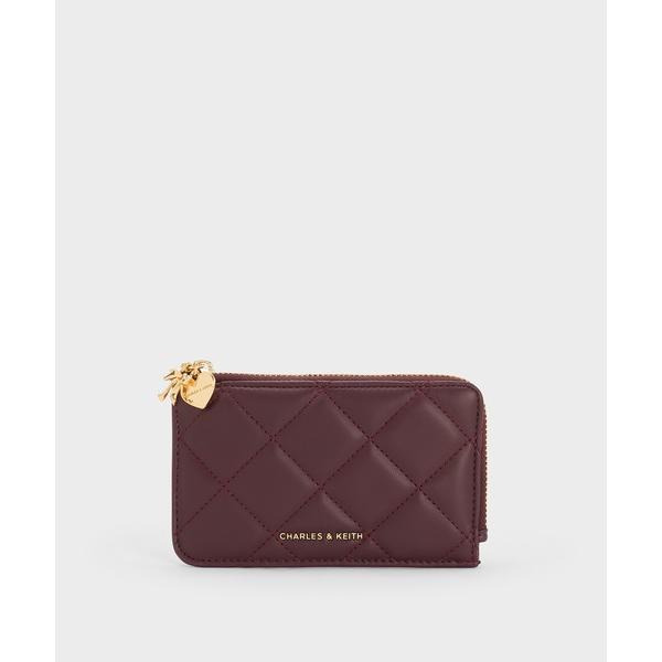 カードケース Arrietty アリエッティ キルトボウハートチャーム ジップアラウンドウォレット