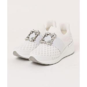 スニーカー (Alufort) ハンズフリー きらきら ビジュースニーカー レディース