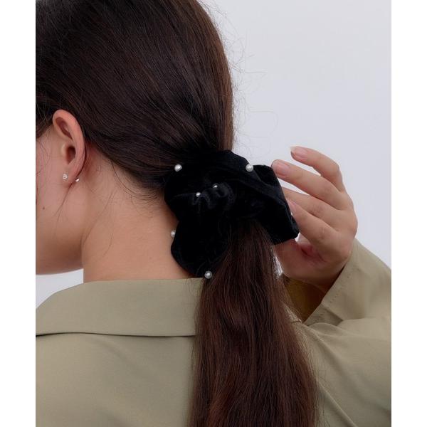 シュシュ ベロアパールミックスシュシュ